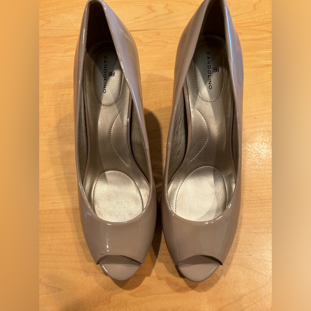 Bandolino Rainaa Peep Toe Platform Stilleto Dress Pumps Size 10M